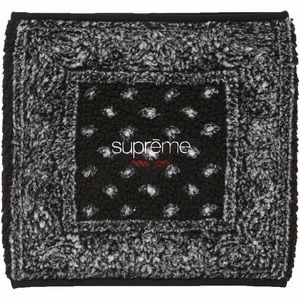 Black Supreme Bandana Fleece Neck Gaiter